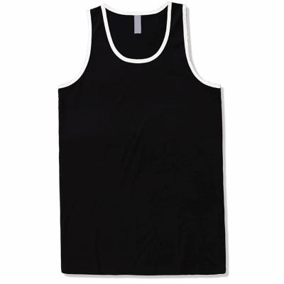 China Other New Design High Quality Men's Solid Color Plain Tank Tops Loose Man Gym Training Sports Tank Tops for sale