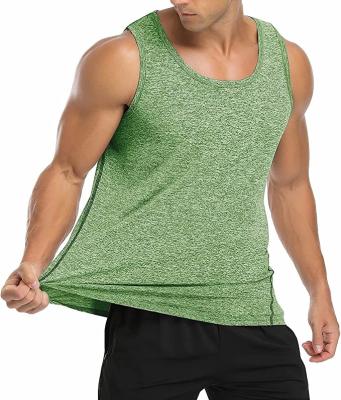 China Other Men's Workout Tank Top Gym T-shirts Fitness Bodybuilding Muscle Sporty Sleeveless Shirt for sale