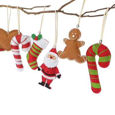 China Nonwoven Fabric Customized Felt Christmas DIY Set Wall Hanging Christmas Tree Decorations for sale