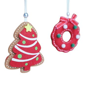 China Factory Direct Handmade Color Nonwoven Christmas Cloth Hanging Decorations Ornament Christmas Hanging Nonwoven Cloth for sale