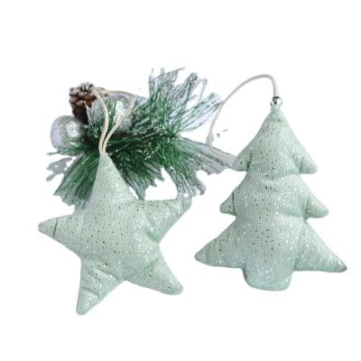 China Suede Fabric Color Factory Direct Handmade Christmas Hanging Decorations Ornament Christmas Pendant for sale