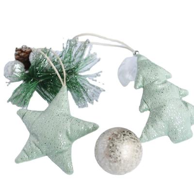 China Cute Festive Mini Christmas Hanging Event Party Various Suede Fabric Christmas Ornaments Christmas Decoration for sale