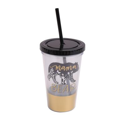 China FL 0Z 530ml 2022 New Disposable Hot Mother's Day 18 Tumblers Coffee Cups Creative Cold Water Bottle With Straw for sale