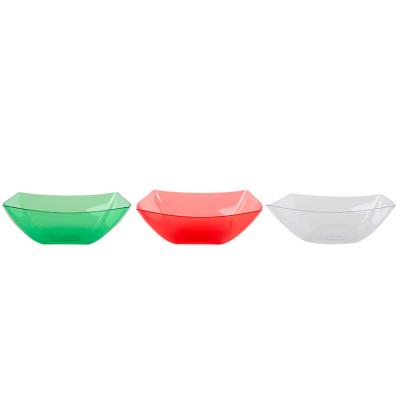 China Sustainable Christmas Hot Selling 9 INCH Multi Color Plastic Salad Bowl Bowls Daily for sale