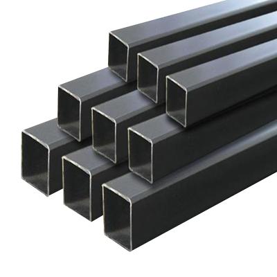 China Structure Pipe Galvanized Ms Square Black Square Steel Pipe Empty Square Tube Black Tube for sale