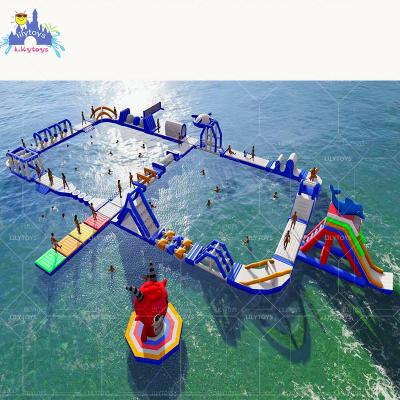 China Funning & Beautiful High Quality Floating Inflatable Aqua Park Water Amusement Park Water Park Equipment For Sale for sale