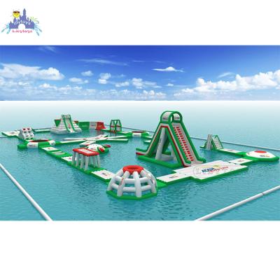 China Outdoor Water Fun 0.9mm PVC Water Park Equipment Adult Inflatable Water Sport Products For Sea for sale