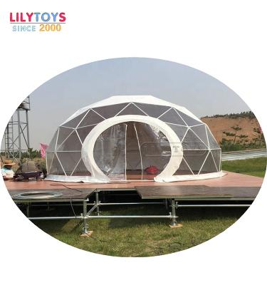 China Lilytoys PVC dome tent with galvanized steel tube, 100% geodesic dome tent waterproof, tent for event party restaurant for sale