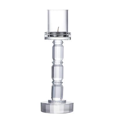 China Wholesale Luxury Crystal Candelabra Crystal Candle Holders China Manufacturer Home Decoration Candlestick for sale