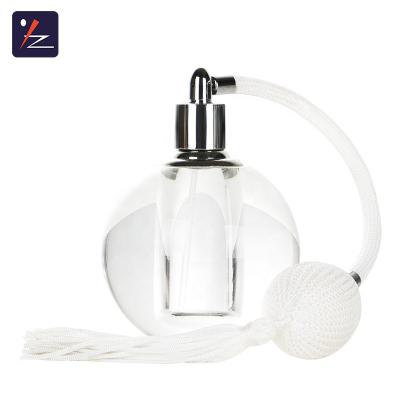 China New Europe Design Luxury Custom Round Spray Glass Crystal Perfume Bottle for sale