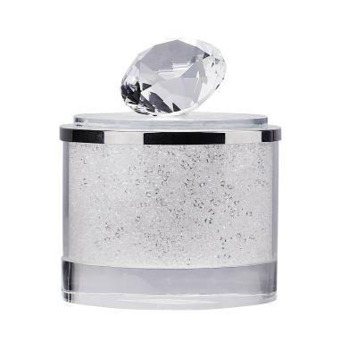 China Transparent Clean Clear Jewelry Box Ring Holder Crystal Jewelry Ring Box For Wedding Gifts for sale