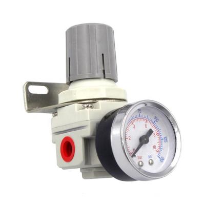 China Nanpu Pneumatic Air Compressor Pressure Regulator Smc Type Pneumatic Control AR2000-02 For Hotels With 1/4 Gauge Air Handler for sale