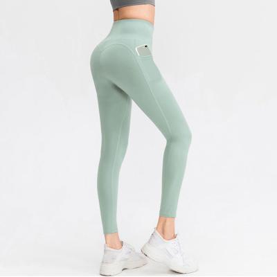 China New Listing High Waist Butt Lifter Women Fitness Yoga Pants Breathable With Pocket for sale