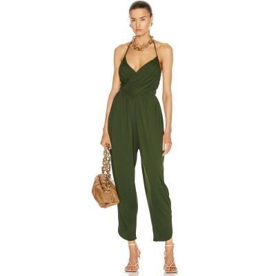 China Women's One-Piece Outfits Jumpsuits Overalls Playsuit Rompers Breathable Casual Sleeveless Lounge Romper For Women for sale