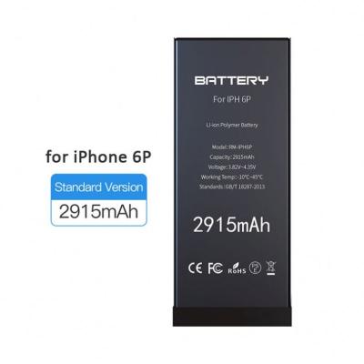 China 100% Original High Quality General Ion For Lithium Battery OEM 2915 Cell Phone 2022 mah iphone 6 Plus Battery for sale