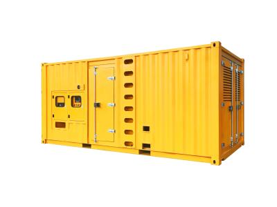 China Recycled Used Generator Weatherproof Enclosure Generator Yellow for sale