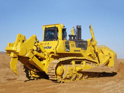 China Bulldozers amarillos D475A-5E0 Bulldozers Komatsu Bajo ruido en venta