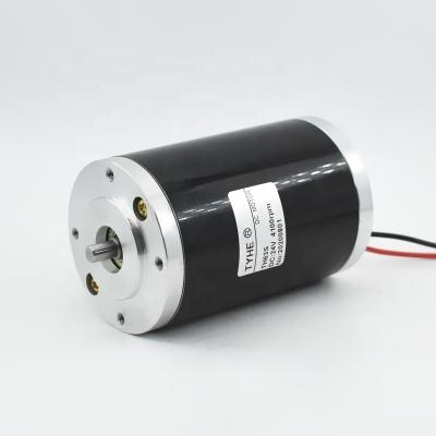 China China supplier mini 63MM diameter 12v 24v 36v 150w 200w 250w 1400 rpm 2500 rpm 2800 rpm high power drip proof brushed dc motor for sale