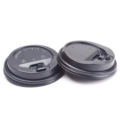 China Recyclable Food Grade Disposable Plastic Coffee Cup Lids Plastic Lid for Coffee Cup PS Coffee Cup switch Lid for sale