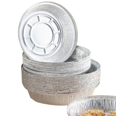 China Baking Disposable food packing aluminum pie pan round foil baking trays aluminum foil container  aluminum foil containers for sale