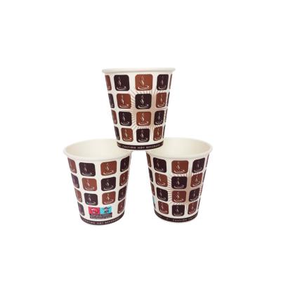 China Disposable Disposable biodegradable paper Cups Hot Cold Beverage Drinking Cup for Coffee Milk Tea for sale