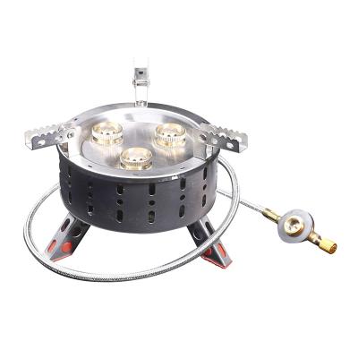 China Automatic Stove Metal Gas Burner for Backpacking Travel, Camping Stove Mini Lightweight Cooking Tool, Mini Gas Stove Portable Cookware for sale