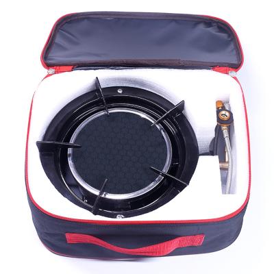 China Hotel High Power 7500W Stainless Steel 2 Burner Table Folding Cooking Outdoor Portable Camping Gas Stove for sale