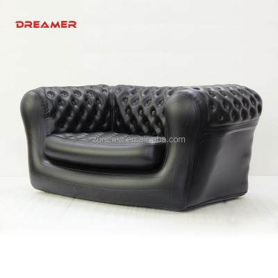 China Chesterfield SOFA Black Color Air Couch for sale