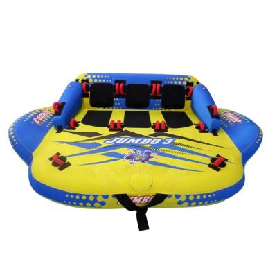 China Manufacturer OEM PVC Inflatable Tow And Nylon 3 People Sofa Towable Tube for sale