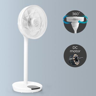 China Hotel 3D Rotation 16 Inch Room Pedestal Plastic Air Stand Floor Circulating Fan For Home Electric for sale