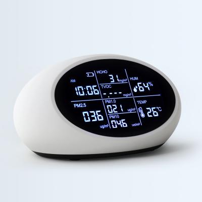 China ABS Multi Functions Portable Air Quality Monitors For Household PM LCD Air Monitors for sale