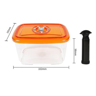 China Freshness Preservation BBS-1.3 Food Grade Vacuum Plastic Airtight Storage Boxes Vacuum Clean Canister Container For Food Storage for sale