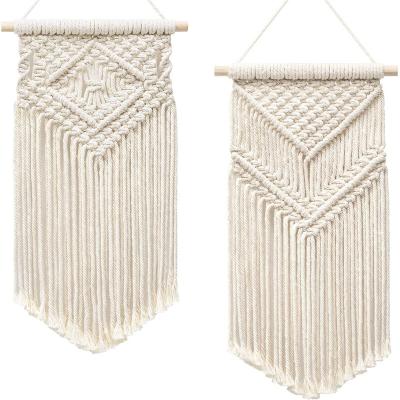 China Handmade macrame cotton wall hanging handcraft woven decorations for room set home decor for sale