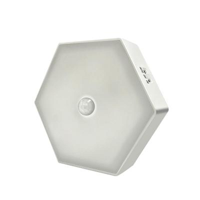 China New Warehouse Style 6pcs SMD LED Night Light Motion Sensor Light For Cabinet Corridor Bathroom for sale