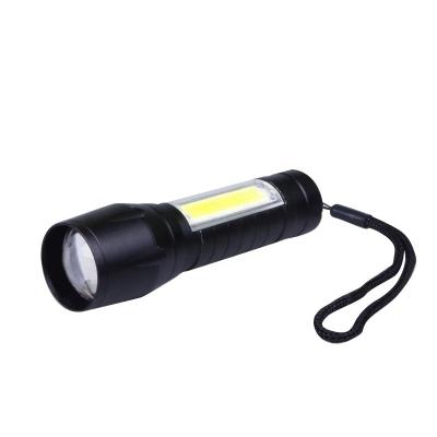 China Hot Sale Camping 3W LED COB Led Micro Rechargeable Mini Led Flashlight Zoomable USB Torch Led Flashlight for sale