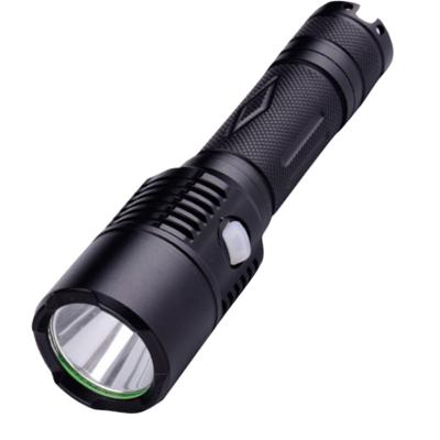 China Aluminum alloy refector and tempered glass bottom rechargeable led flashlight L2 5 modes waterproof camping hiking led flashlight for sale