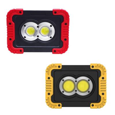 China Super Bright COB Lamp 20W Dry Battery Portable Emergency Worklight Power Supply Camping Working Magnetic Base Light for sale