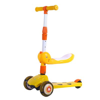 China 3 Wheels Kids Scooter with Comfortable Design Seat Height Kids Scooter Twist Scooter Adjustable Frame Platform for sale