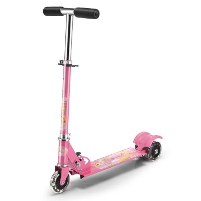 China Cheapest Kick Scooter Factory 3 Wheel Folding Adjustable Scooter Children PVC Wheel Freestyle Kick Scooter Flashing Scooter kick for sale