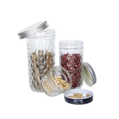 China Multi Size Mason Jar Durable Home Use Glass Material Mason Jar for sale