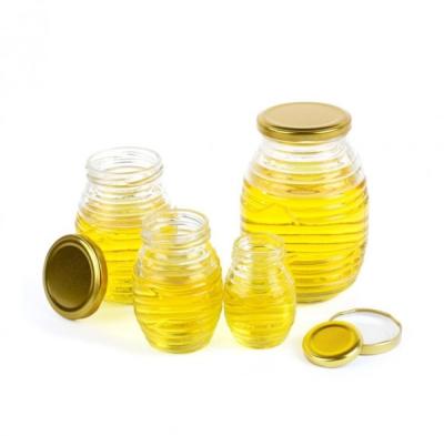 China Kundengebundenes Logo Glass Jar Professional Honeycomb-Faden-Form-Glasgefäß zu verkaufen