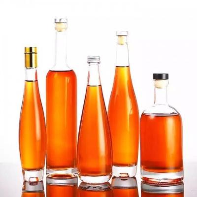 China Alkohol-Wodka-Whiskyglasflasche, Wein-Glas-Flaschen mit Korken zu verkaufen