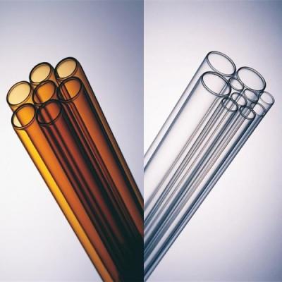 China Professioneller transparenter Glasrohr-freier Raum oder Amber Glass Tube zu verkaufen