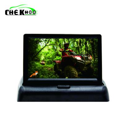 China HD Display Screen 4.3 Inch Foldable TFT LCD Display Screen Car Reverse LCD Monitor For Rear View Camera Backup Reversing Monitor for sale