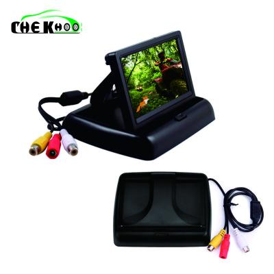 China Other 4.3 Inch TFT LCD Foldable Car Monitor Monitor Display Parking System For Car Rear View NTSC PAL Monitors for sale