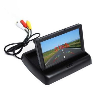 China 5.0 Inch Car Monitor Foldable TFT LCD Display Cameras Reversing Camera Parking System For Car Rearview NTSC PAL MB-05Fold Monitors for sale