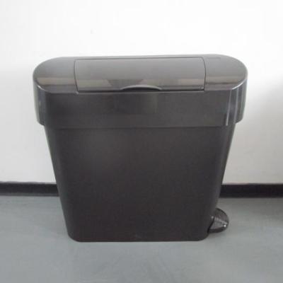 China Pressing Type 2021 22L Pedal Trash Can Waste Bin Pedal Bin Pedal Bin Female Plastic Waste Type With Hidden Liner for sale