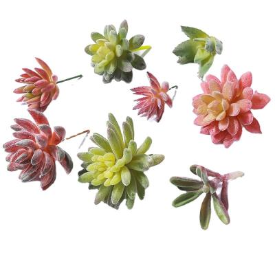 China Durable Faux Flower Series Simple Simulated Diy Succulents Artificial Plants For Layout Indoor Outdoor Home Decor for sale