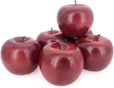 China Realistic Mini Artificial Simulation Red Apple Christmas Party Event Home Decoration Durable High Quality Ornament Realistic Fake Fruit for sale