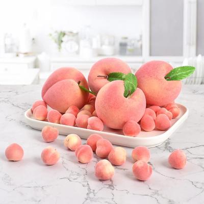 China Wholesale Durable Simulation Peach Durable Fake Fruit Home Decor Living Room Decoration Living Room Price Foam Peach for sale